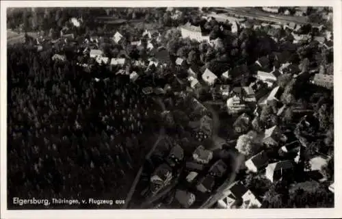 Ak Elgersburg in Thüringen, Fliegeraufnahme
