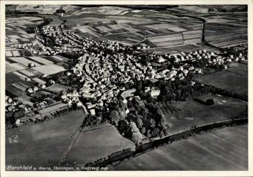 Ak Barchfeld an der Werra Thüringen, Fliegeraufnahme
