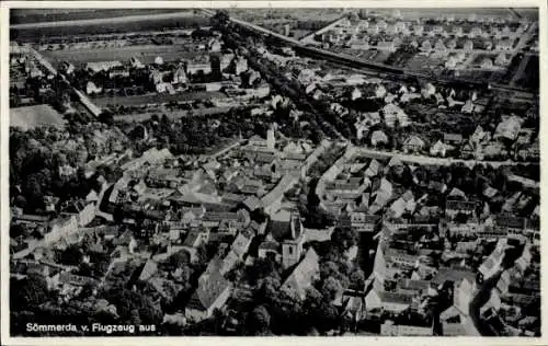 Ak Sömmerda in Thüringen, Fliegeraufnahme