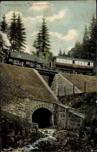 Ak Eisenbahn, Brockenbahn, Thumkuhlental, Harz