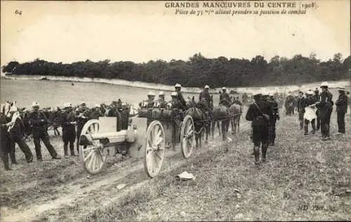 Ak Französische Armee, Geschütze