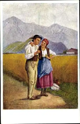 Künstler KP Idylla gorska, zakochana para