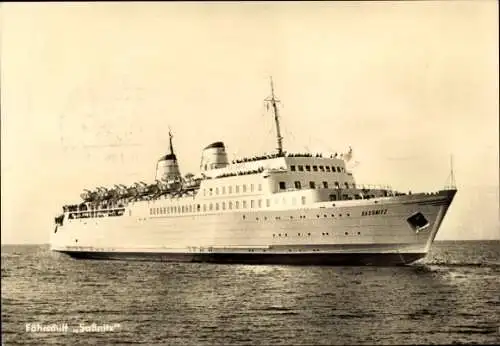 Ak Sassnitz auf Rügen, Jasmund, Hengst, Fährschiff Sassnitz