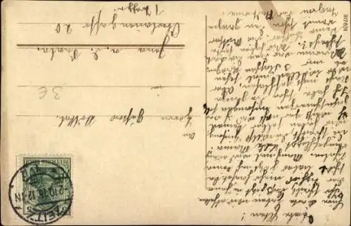 Ak Jena in Thüringen, Mädchen mit rotem Hut und rotem Regenschirm.