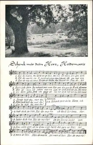 Lied Ak Schenk mir dein Herz, Heidemarie