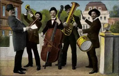 Ak Musikergruppe macht Musik