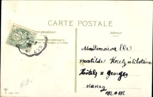 Ak Glückwunsch 1. April, Mann mit Rose, Fisch