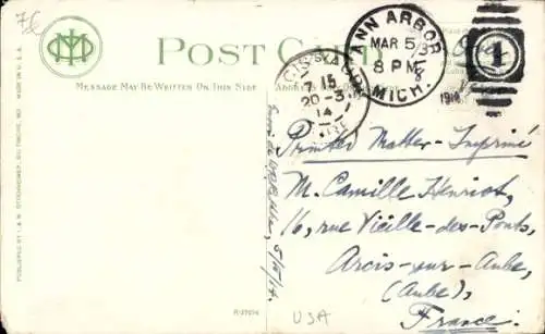 Mondschein Ak Virginia USA, Raddampfer Louise bei Mondenschein auf dem Chesapeake