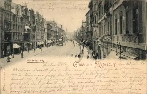 Ak Magdeburg an der Elbe,  Der Breite Weg