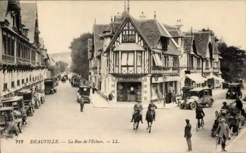 Ak Deauville Calvados, Rue de l'Ecluse, Au Printemps