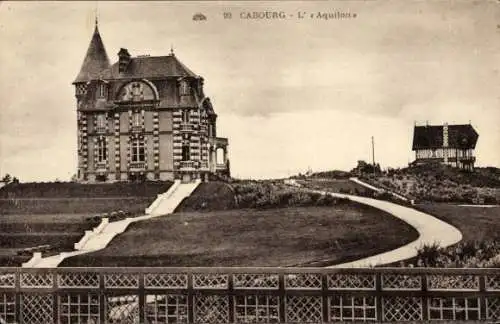 CPA Cabourg Calvados, Villa Aquilon