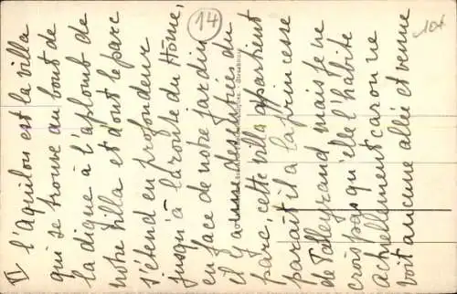 CPA Cabourg Calvados, Villa Aquilon