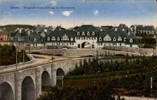 Ak Essen im Ruhrgebiet, Margarete-Krupp-Stiftung am Mühlbachtal, Teilansicht