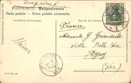 Ak Düsseldorf am Rhein, Rheinhafen