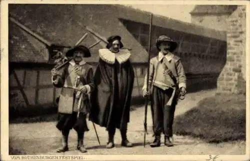 Ak Rothenburg ob der Tauber Mittelfranken, vom Rothenburger Festspiel