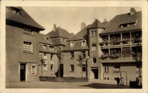 Ak Holsterhausen Essen, Kolonie Alfredshof, Wohnsiedlung der Friedrich Krupp AG, Wohnhäuser