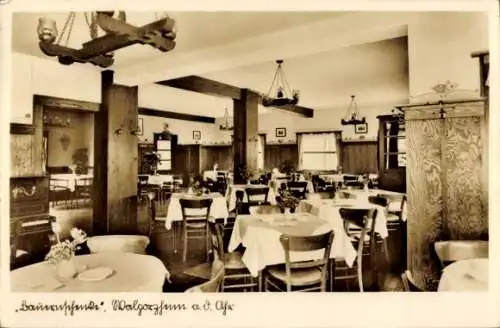 Ak Walporzheim Bad Neuenahr Ahrweiler, Gasthof Bauernschenke, gemütliche Weinkneipe, Tischdeck...