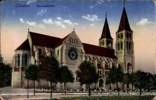 Ak Landau in der Pfalz, Marienkirche