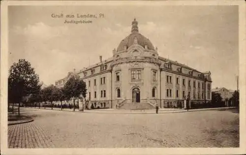 Ak Landau in der Pfalz, Justizgebäude