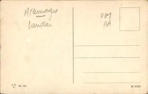 Ak Landau in der Pfalz, Justizgebäude