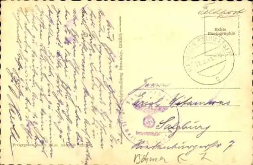 Ak Králíky Grulich Region Pardubice, Stadtansicht, Muttergottesberg, Sudetengau, historische G...