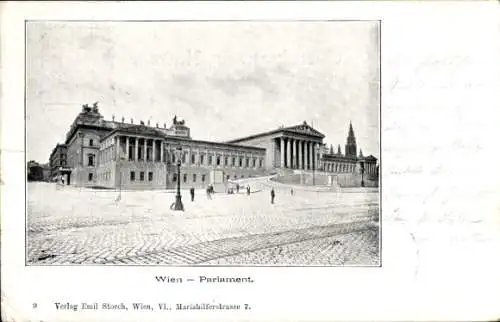 Ak Wien 1 Innere Stadt,  Parlament