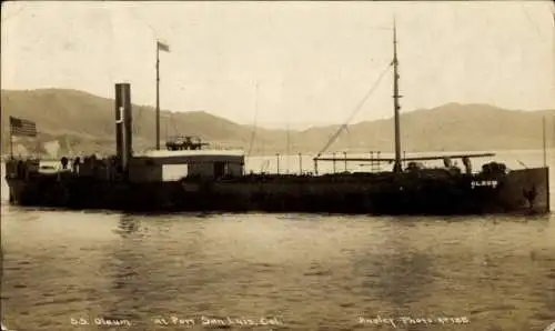 Foto Ak San Luis Kalifornien USA, Hafen, Dampfer