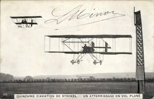 Ak Quinzaine d'Aviation, Stockel, Atterrissage,Flugzeug