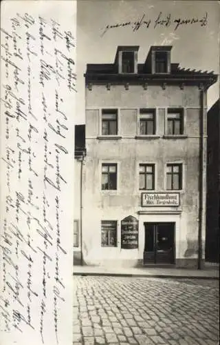 Foto Ak Bischofswerda in Sachsen, Fischhandlung Max Ziegenhals