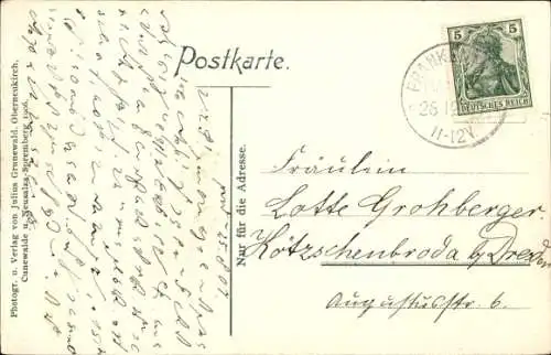 Ak Frankenthal in der Lausitz Sachsen, Kirche, Schule, Gasthof zum Erbgericht, Rittergut, Brauerei