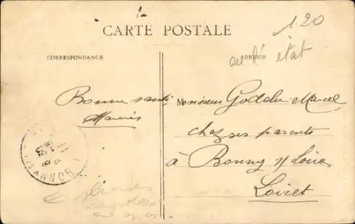 CPA Radrennfahrer Miquel, Stayer Français