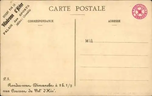 CPA Radrennfahrer Huybreckx, Stayer Belge