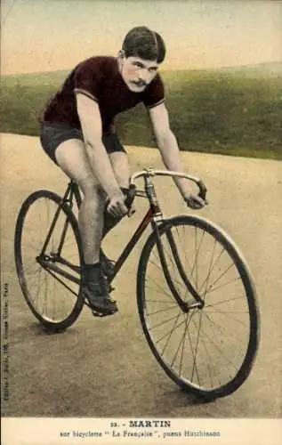 CPA Radrennfahrer Martin, Bicyclette La Française