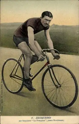 CPA Radrennfahrer Rene Jacquard, Bicyclette La Française