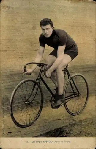 CPA Radrennfahrer George Otto, Sprinter Belge