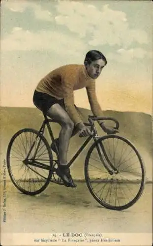 CPA Radrennfahrer Le Doc, bicyclette La Française