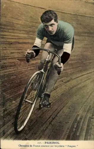 CPA Radrennfahrer Parisol, bicyclette Peugeot