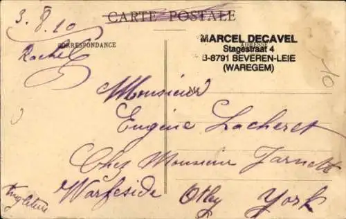 CPA Radrennfahrer Van Houwaert et Masselis, bicyclette Alcyon