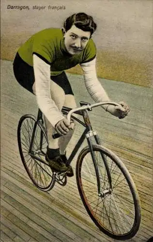 CPA Radrennfahrer Darragon, stayer français