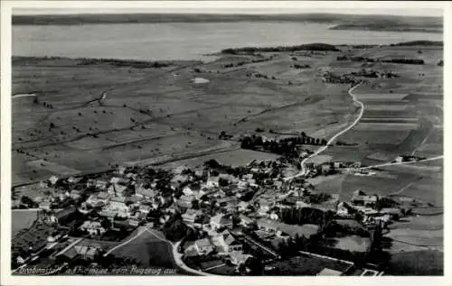 Ak Grabenstätt in Oberbayern, Fliegeraufnahme