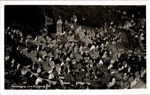 Ak Herrenberg in Württemberg, Fliegeraufnahme