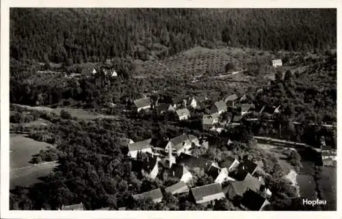 Ak Hopfau Sulz am Neckar, Fliegeraufnahme