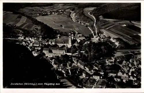 Ak Zwiefalten in Württemberg, Fliegeraufnahme
