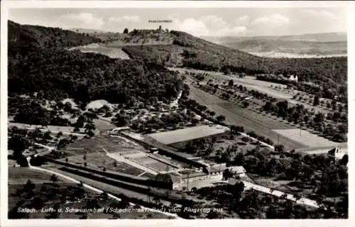 Ak Salach im Filstal, Fliegeraufnahme