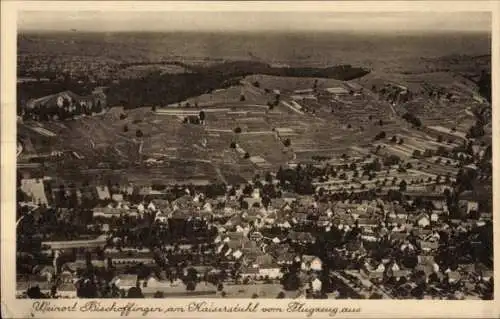 Ak Bischoffingen Vogtsburg im Kaiserstuhl, Fliegeraufnahme
