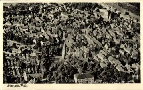 Ak Kitzingen in Mainfranken Bayern, Fliegeraufnahme