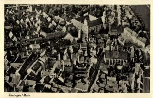 Ak Kitzingen in Mainfranken Bayern, Fliegeraufnahme