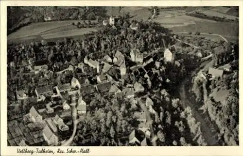 Ak Talheim Vellberg in Württemberg, Fliegeraufnahme