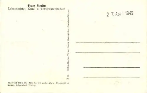 Ak Talheim Vellberg in Württemberg, Fliegeraufnahme