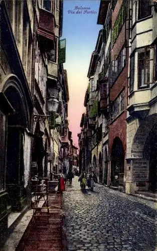 Ak Bozen Bolzano Südtirol, Via dei Portici